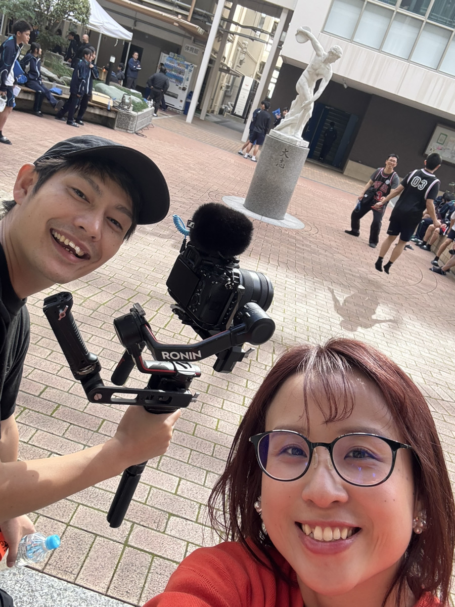 大商学園高等学校 撮影風景